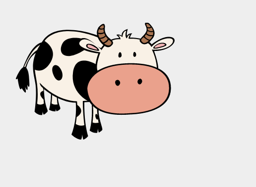 A cow mooing